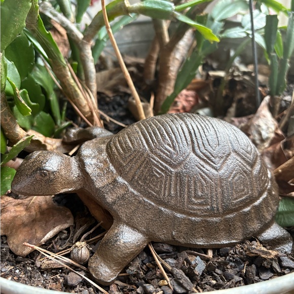 Cast Iron Brown Turtle Figurine - Picture 4 of 4